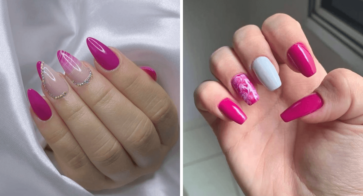 Unhas pink